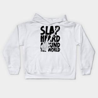 Funny Meme Slap Heard Around The World Bass Player Kids Hoodie